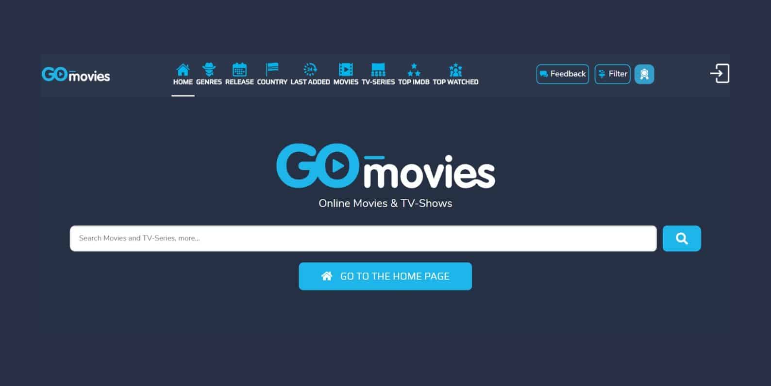 Go Movies, a similar site to 123Movies